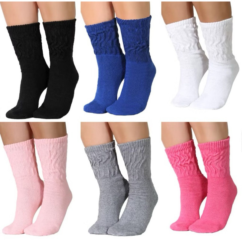 kit 3 a 12 Pares De Meia Feminina para Frio e Academia Aerobica Fitness Lisas Exercicio e dia a dia