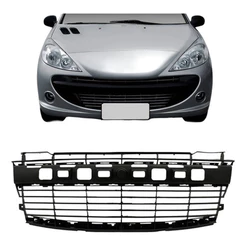 Grade Central Para-choque Peugeot 207 2008 A 2012 Preta