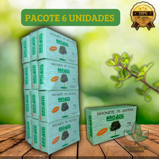 Kit 6 UN Sabonete de Aroeira barra 90g Aromed em Oferta na Shopee