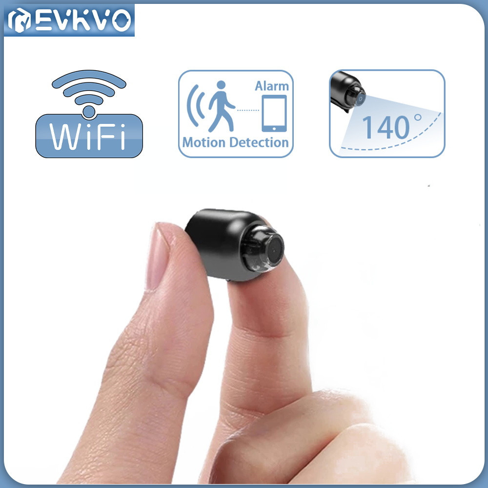 Câmera Escondida 1080p Super Mini CCTV Sem Fio 140 Graus Grande Angular WiFi IP Segurança Detecção De Movimento