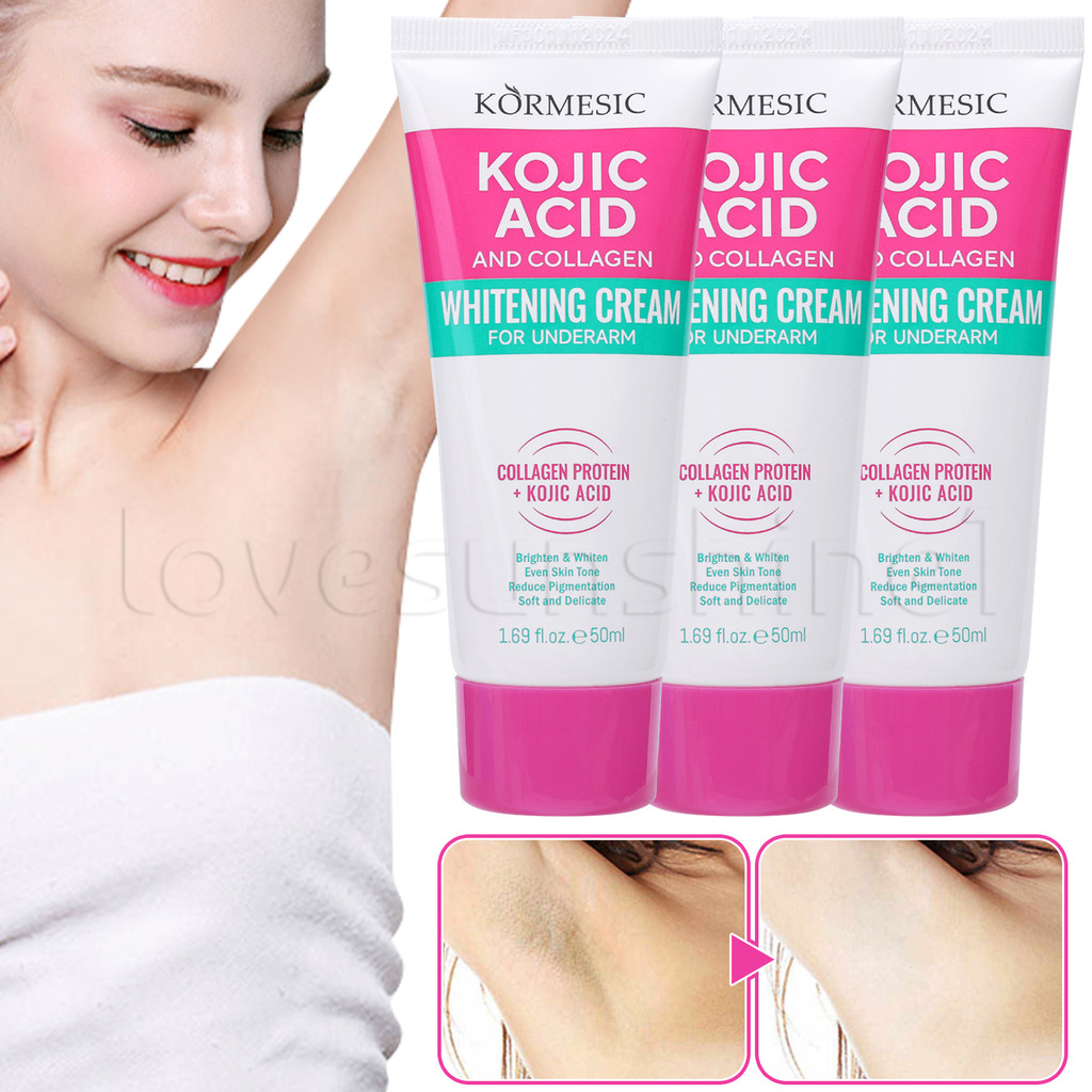 Creme Clareador De Axilas De Colágeno-Cosméticos Femininos-Loção Nutritiva Para Iluminar As-Hidratante , Desbota Opaca-B