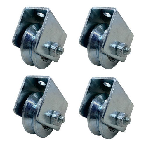 Kit 4 Roldanas Aliaço Portão Correr 1 1/2 polegada (3,7 cm) Cantoneira Em V em Oferta na Shopee