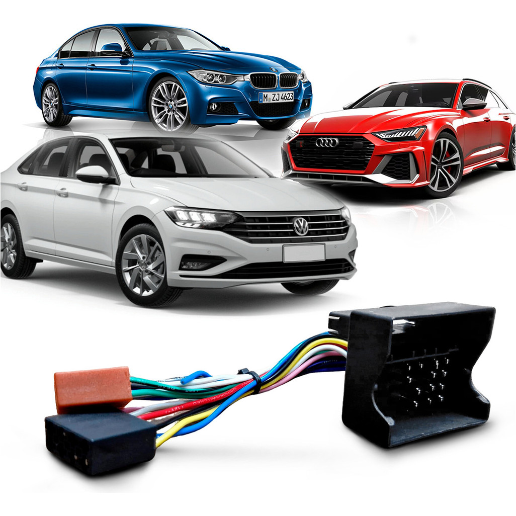 Chicote Plug Adaptador De Ligação Quadlock Peugeot Jetta Audi Citroen em Oferta na Shopee