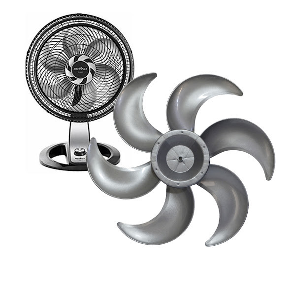 HÉLICE PARA VENTILADOR BRITÂNIA | PHILCO 6 PÁS 40CM BVT410P | BVC450P | BVT405 | BVT440 | PVT400 |  COR: CINZA CLARO