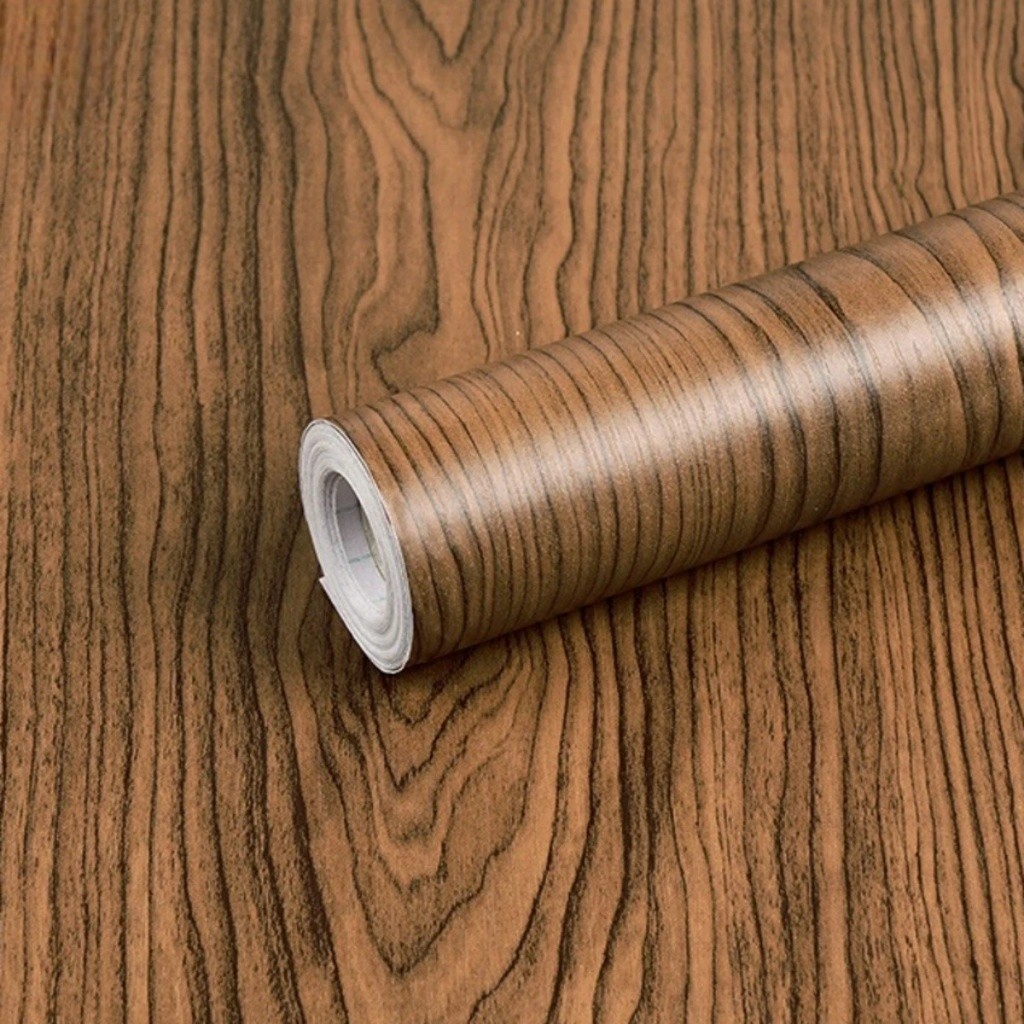 Papel de Parede Adesivo 20M x45CM Madeira Marrom claro Impermeável Ideal Painel, Bancada Moveis em Oferta na Shopee