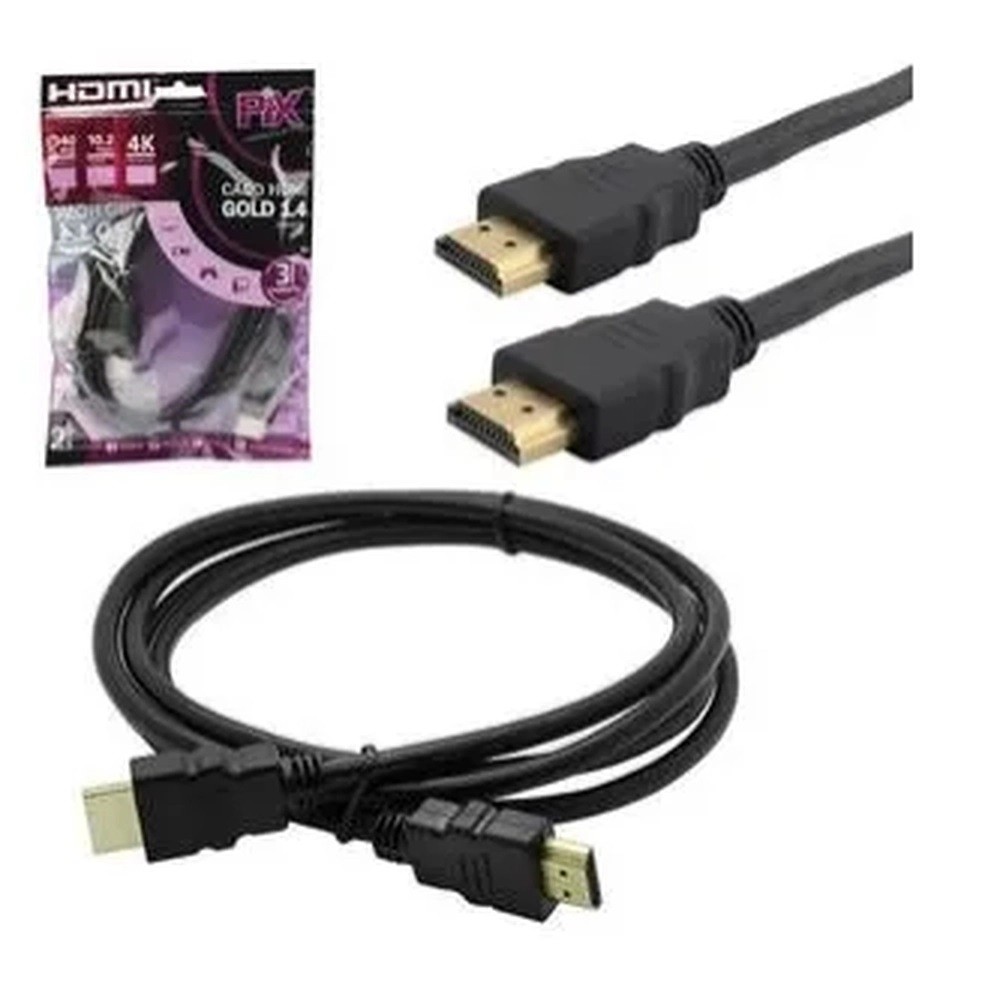 CABO HDMI GOLD 1.4 4K ULTRAHD COM 2 METROS PIX CHIP SCE