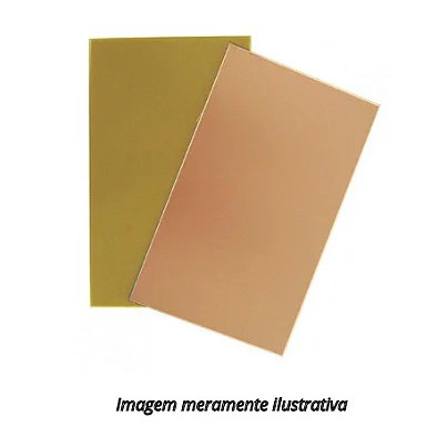 Placa Fenolite Cobreada 15x20 cm Lado Simples Lado Unico Circuito Eletronico