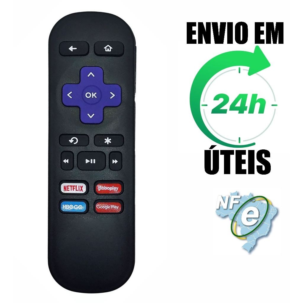 Controle Compatível Roku Express 3930mx 3930r 3910x 3930br em Oferta na Shopee