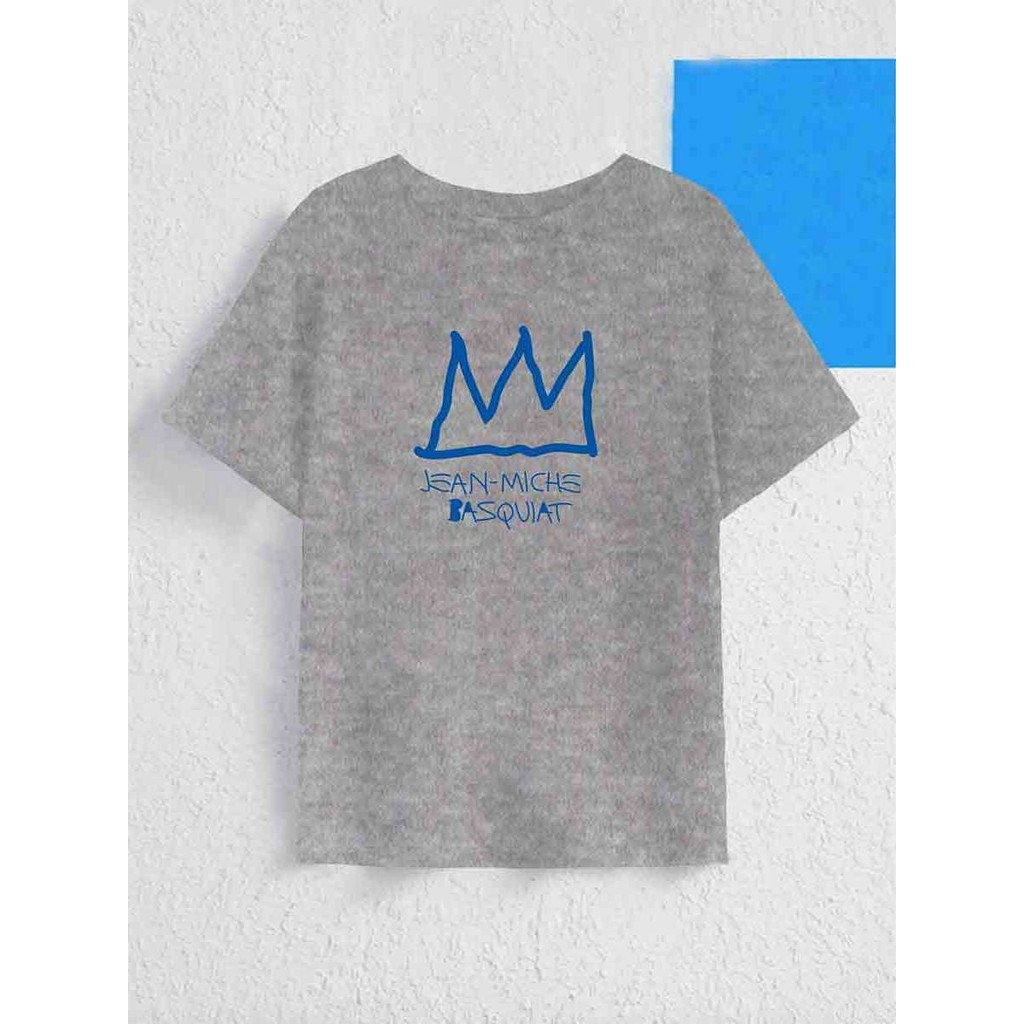 Camiseta Aesthetic Unissex Casual Estilosa Oversized Coroa Estampada T Shirt Camisa Blusa Academia