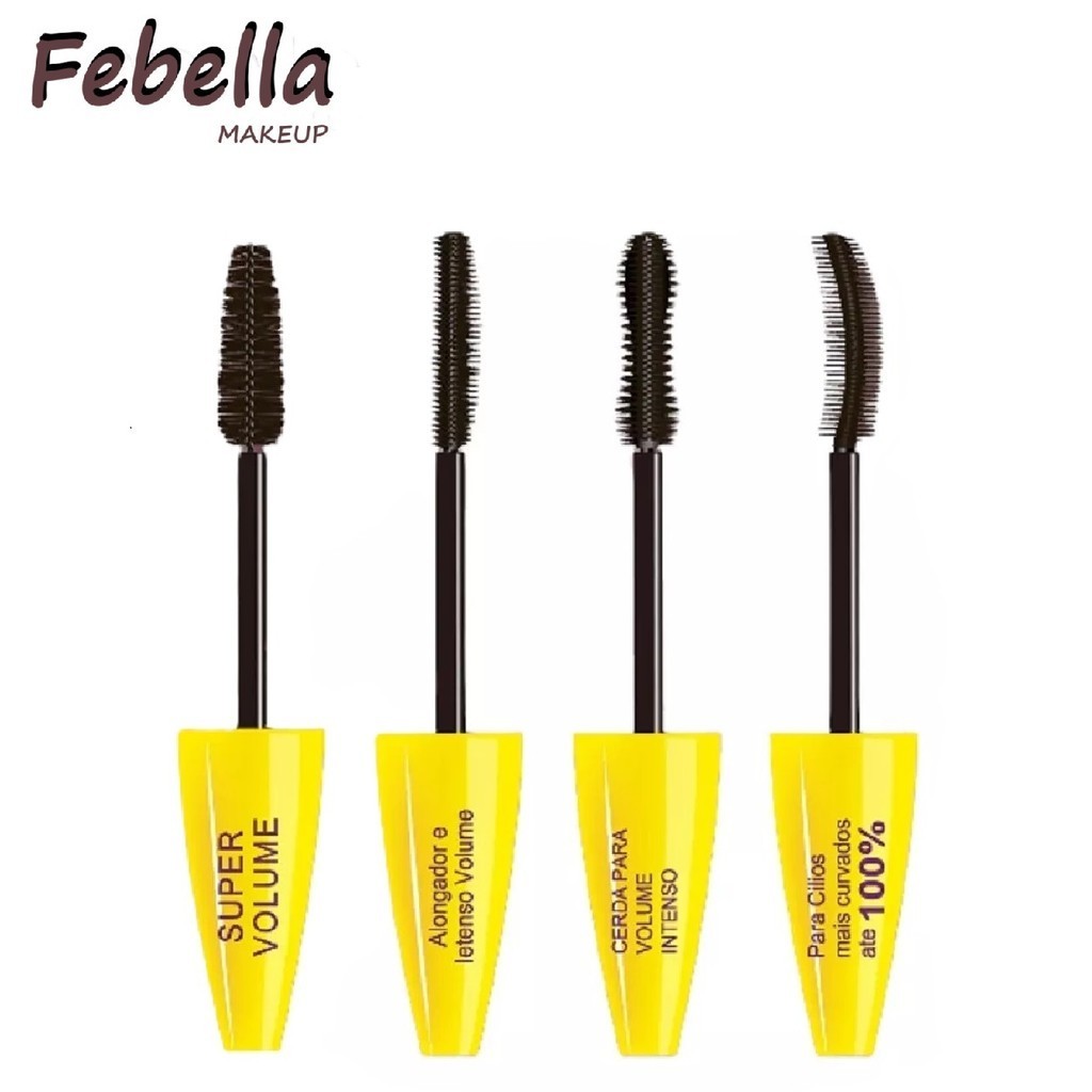 Rímel Para Cílios Colossal Super Volume Caixa - Febella