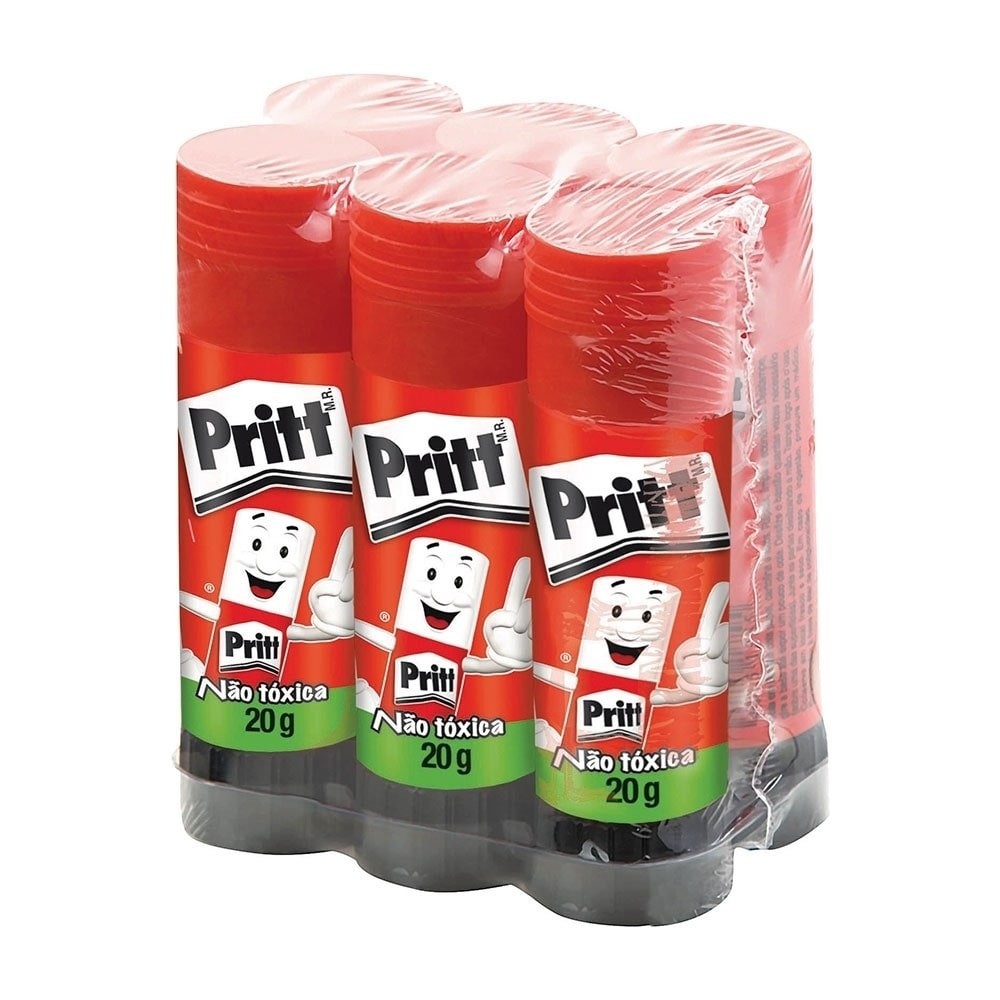Cola Bastão Pritt Stick 20g - Embalagem com 6 Unidades - Stationery