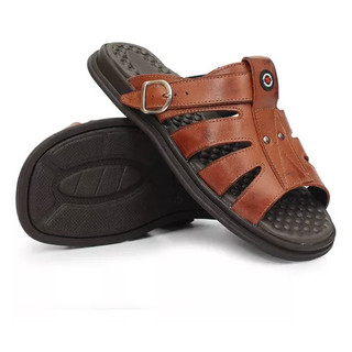 Sandalia Masculina Chinelo Couro Legitimo Caterpillar Original