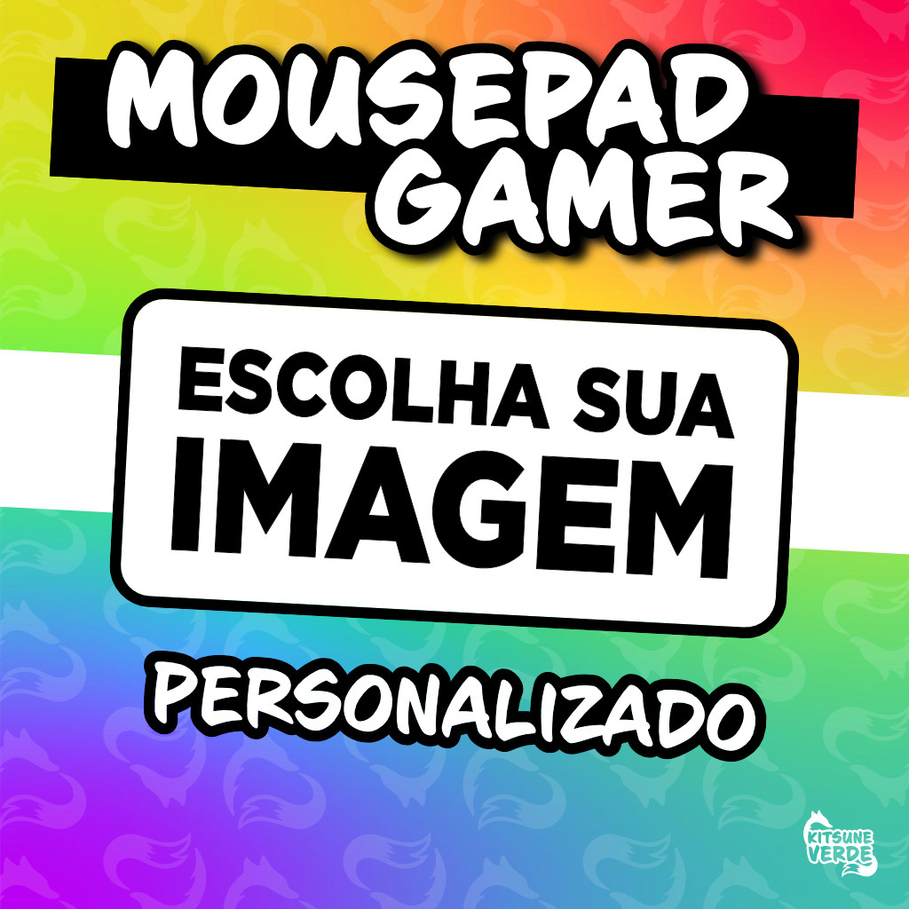Playmat ou Mouse Pad Gamer Personalizado - Escolha do Cliente - 90x40 - 60x40cm - 80x40 - 70x30 - 120x40 - 40x45cm