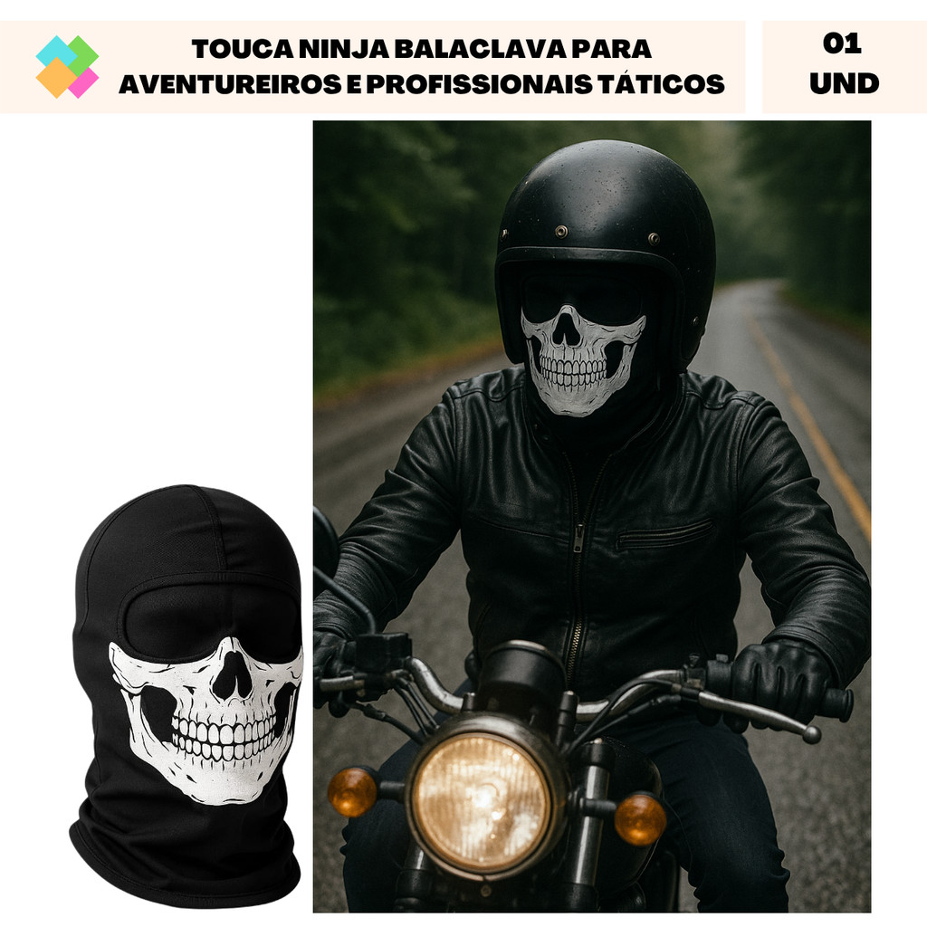 Touca Ninja Caveira: Onde Comprar | BuscaProdutos