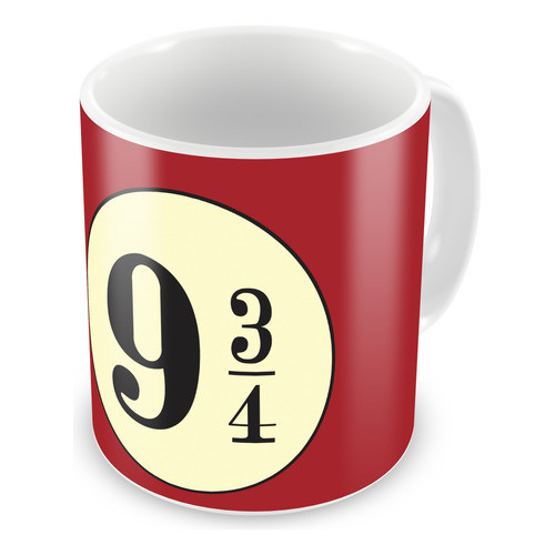 Caneca Harry Potter Estação 9 3/4 Plataforma Harry Grifinória Lufa Lufa Sonserina Corvinal