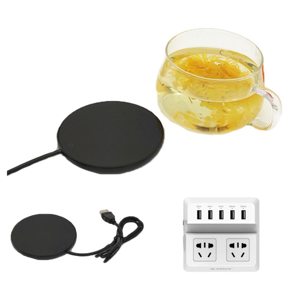 C5GOON USB Copo Mais Quente Wamer Para Leite Café Chá Aquecimento Térmico Coaster Canecas Aquecedor De Do Bebê I8Y4 — imagem 2 de 2