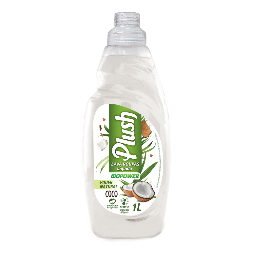 Lava Roupas Liquido Biopower Coco Plush 1L em Oferta na Shopee