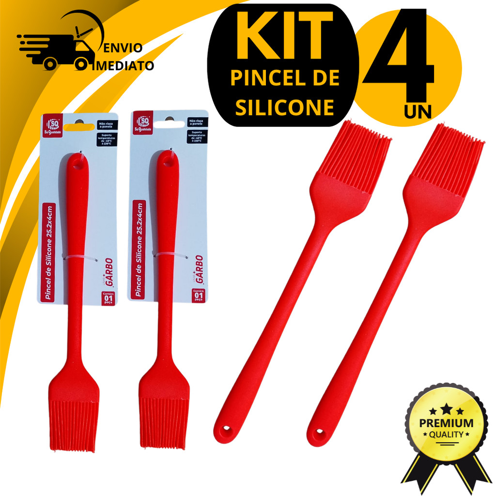 Pincel Culinário Pincel de Silicone Culinário Pincel Churrasco Confeitaria Untar Forma Pincelar Pão