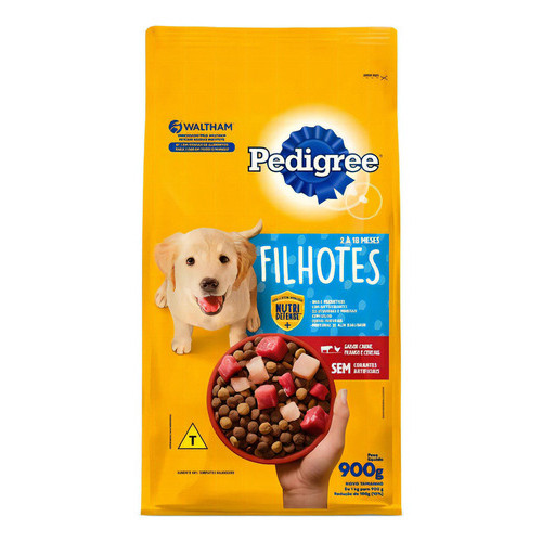 Ração Pedigree Para Cães Filhotes Sabor Mix Carne 900g Mars