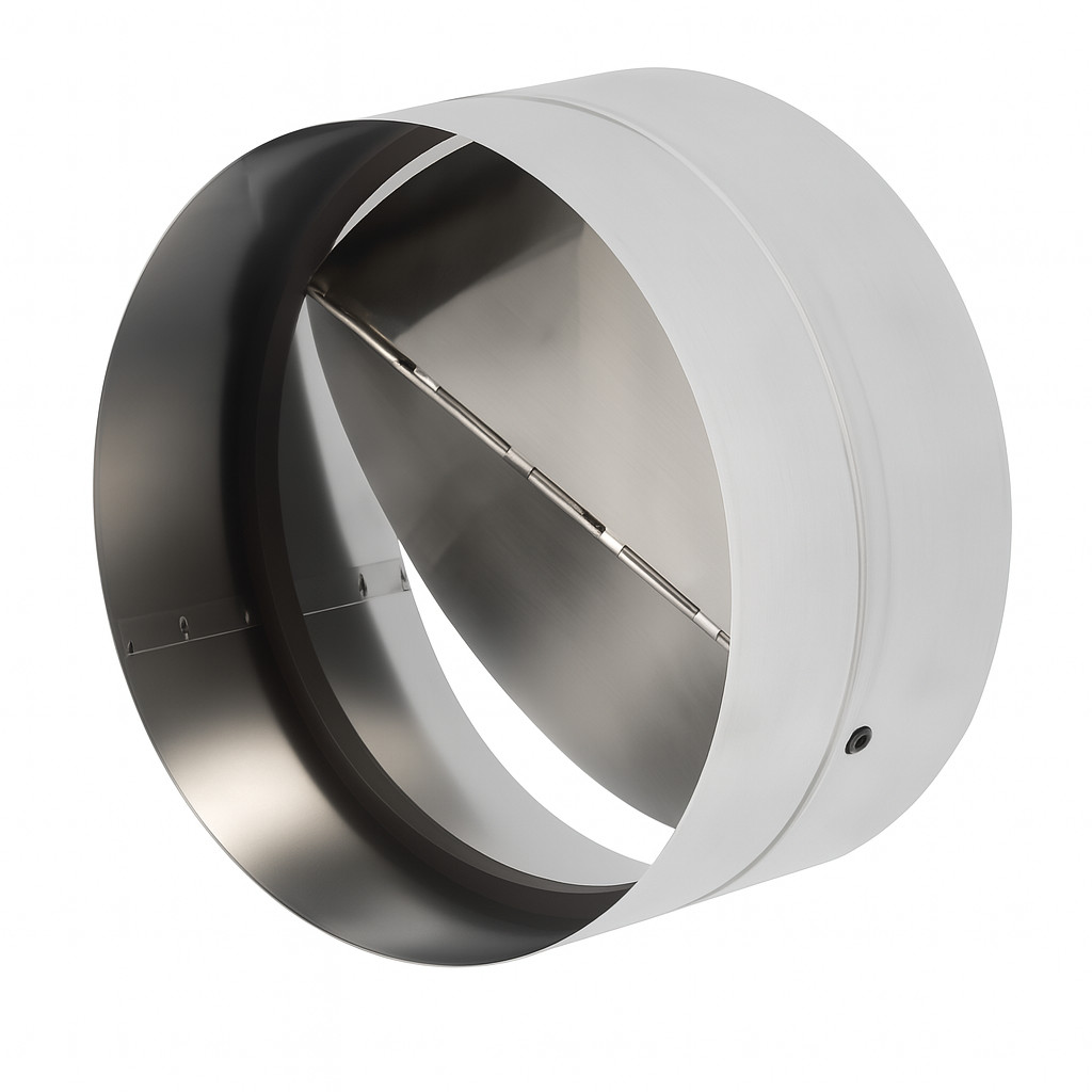 Válvula Anti Retorno 100mm Metálica Para Exaustor Coifa Duto