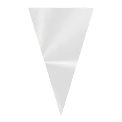 Cone Festa Transparente - 17,5x29,5cm - Embalagem Economica - 500 unidades - Cromus - Rizzo