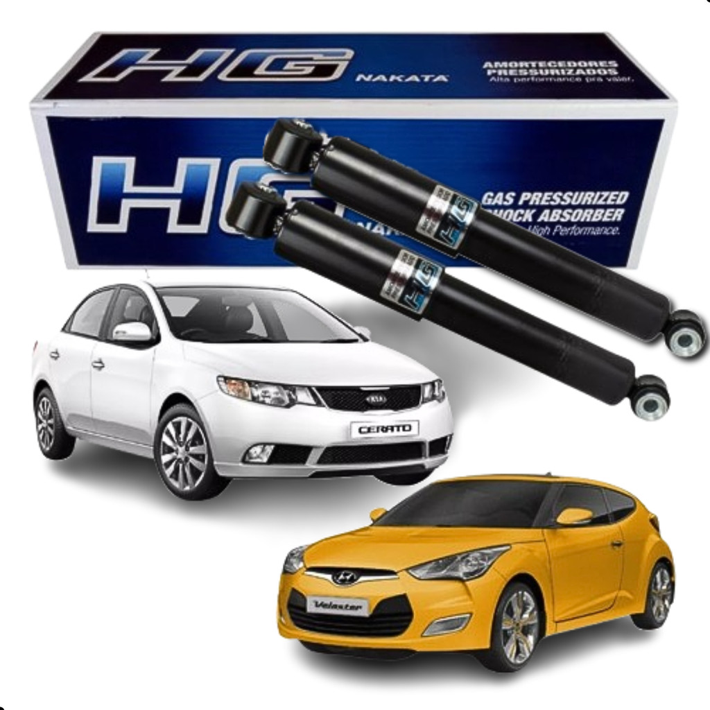 Par Amortecedor traseiro Nakata Veloster 11/17 Cerato 09/13
