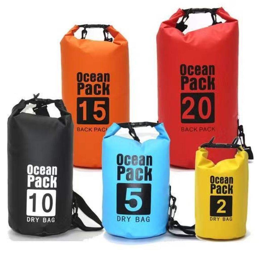 Saco À Prova D'água Waterproof 5L, 10L, ou 20L - Para Caiaque/Natação em Oferta na Shopee