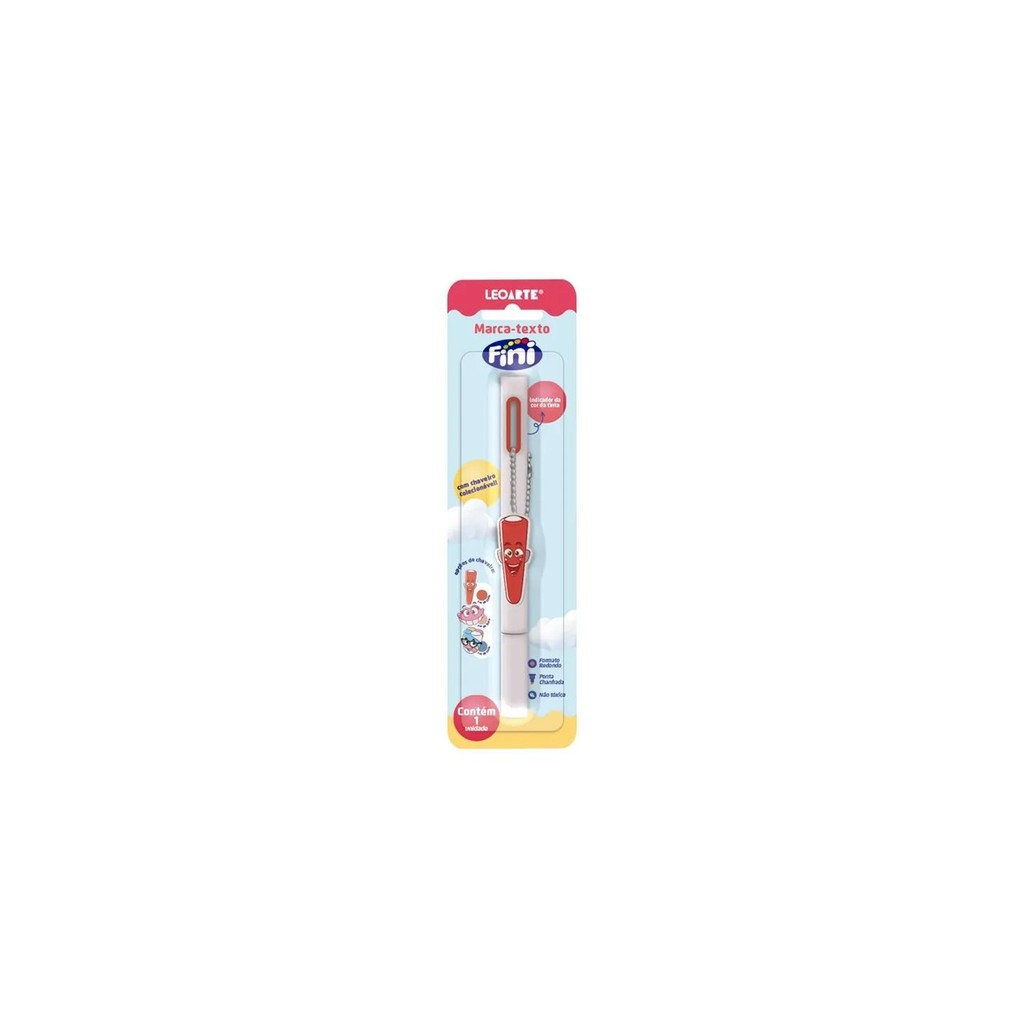 Marca-Texto C/ Pingente Fini Tubes -  Leoarte