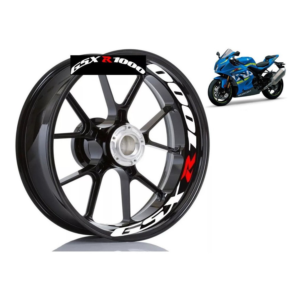 Adesivo Premium Interno Roda Moto Suzuki Gsx R 1000 Srad