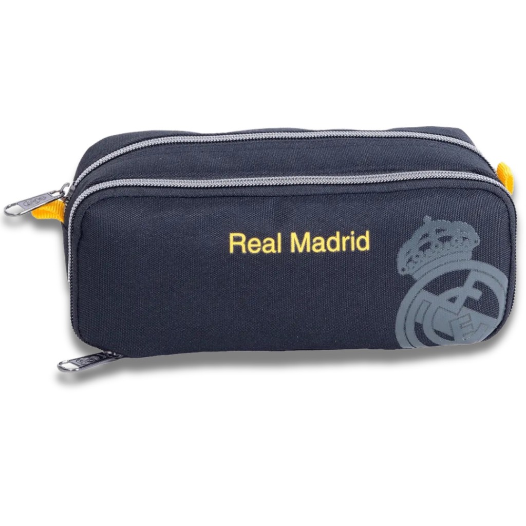 Estojo Duplo Penal Escolar Bolsinha Real Madrid Time - Stationery