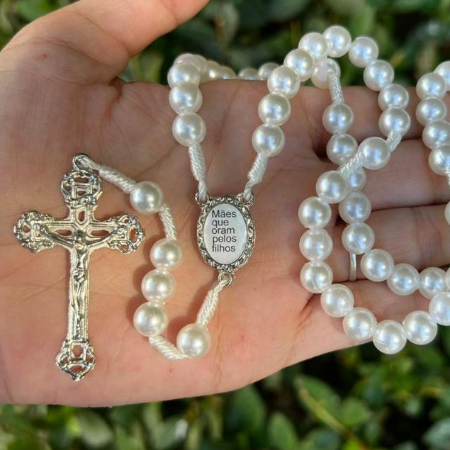 Terço Nossa Senhora Da Salete Mães Que Oram Pelos Filhos em Oferta na Shopee