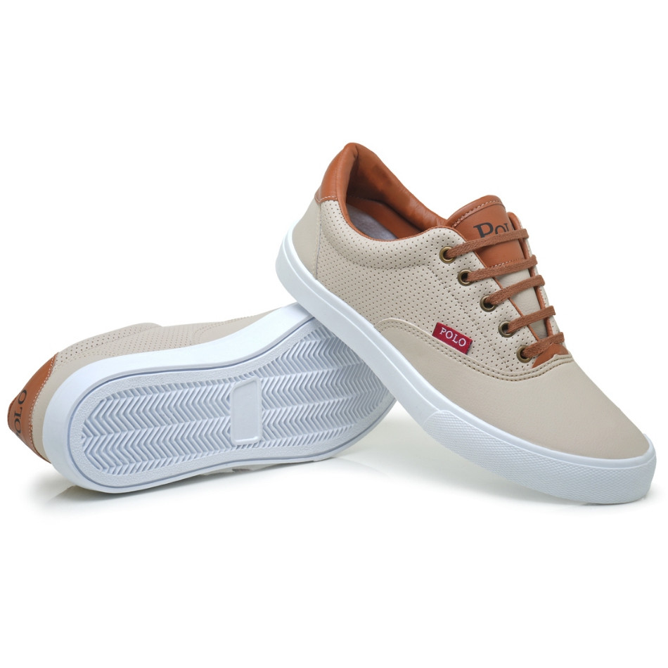 Tenis Masculino Casual PoloSapatenis Tênis masculino polo casual social sapato Esporte fino Social