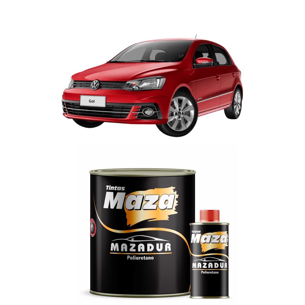 TINTA PU AUTOMOTIVA VERMELHO FLASH II 675ML + 225ML 900ML VW MAZA