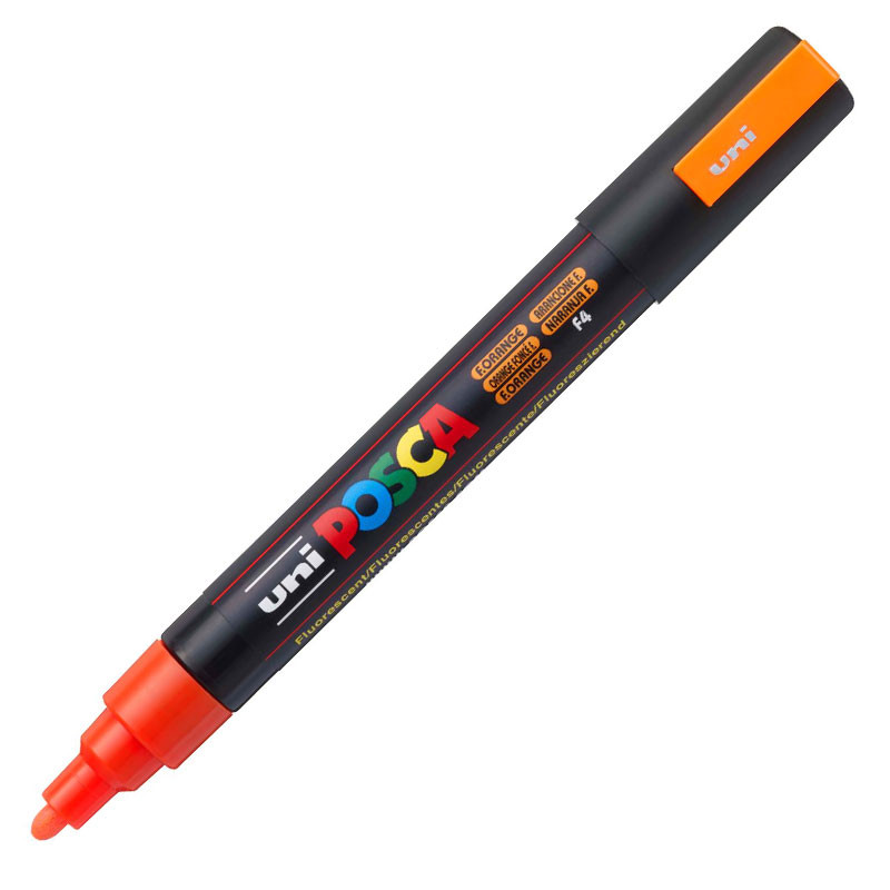 Caneta Posca PC-5M Laranja Fluorescente Uni-Ball em Oferta na Shopee
