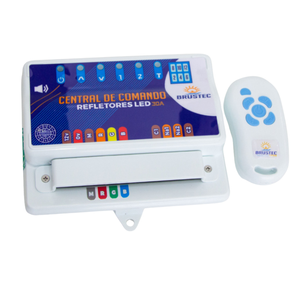 CENTRAL DE COMANDO COM TIMER PARA REFLETORES DE PISCINA - BRUSTEC