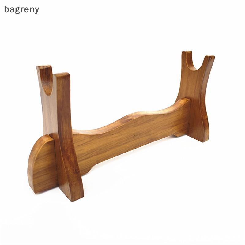 [bagreny] Suporte De Exibição De Espada De Madeira Sólida Katana Samurai Tanto Faca Cosplay Varinha Rack De Armazenament
