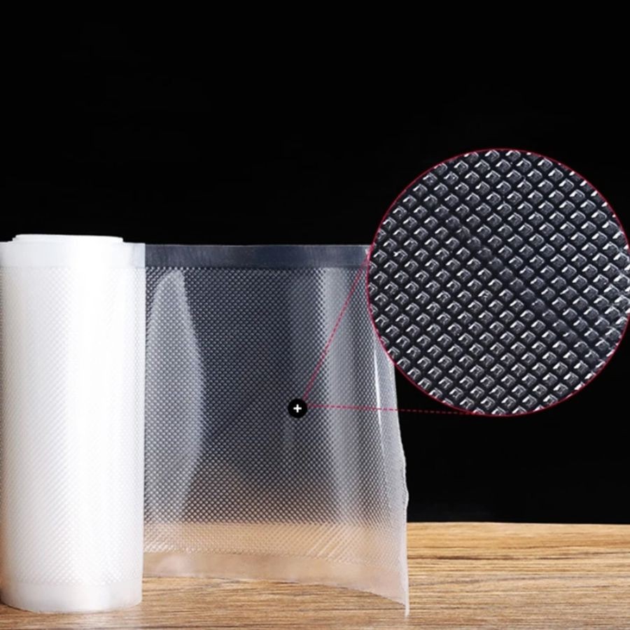 Bobina De Saco Plastico para Seladora a Vacuo Gofrada - 25x500cm - 1 unidade - Rizzo em Oferta na Shopee