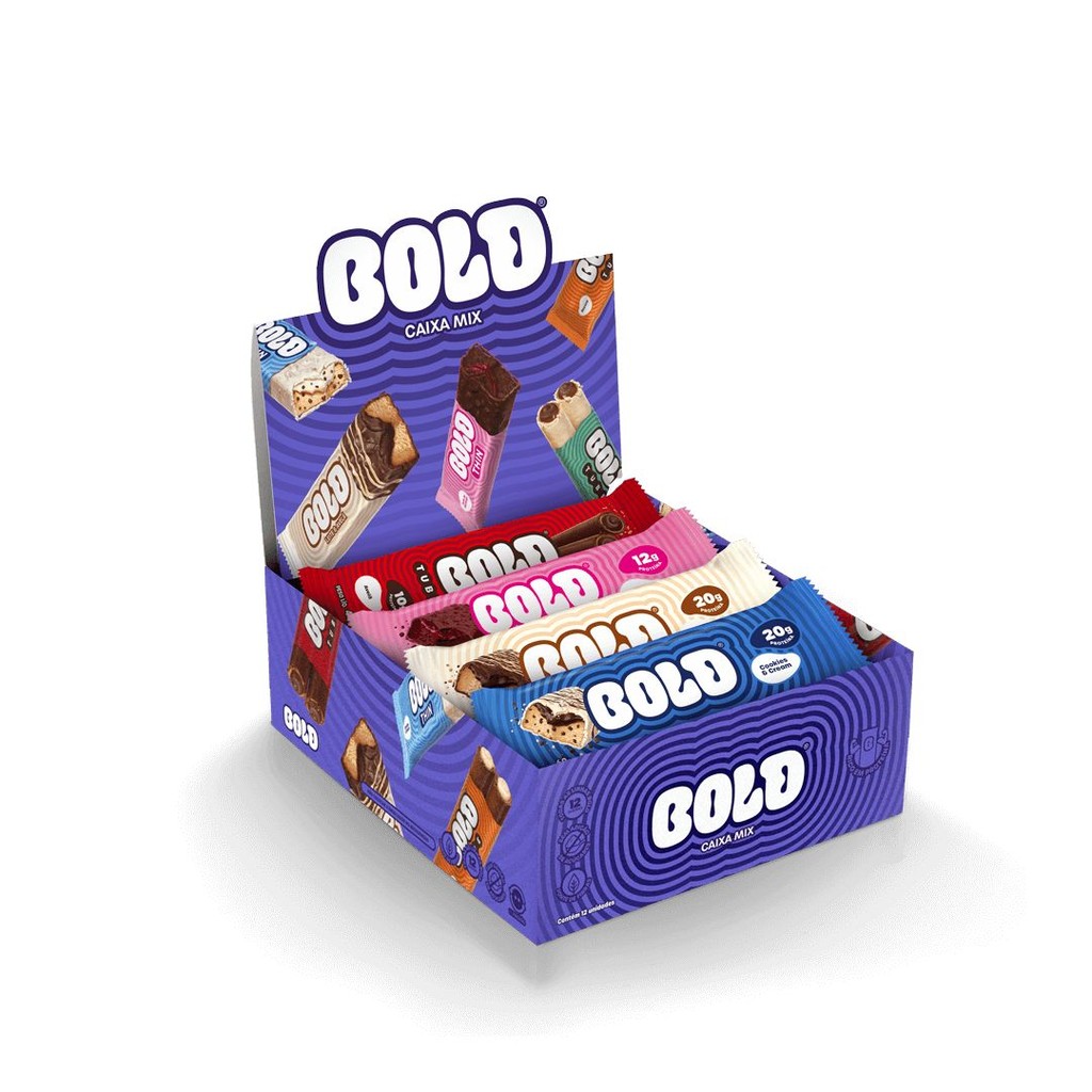 Barra De Proteína Bold Snacks Caixa Mix - Caixa 12 Unid. - Food & Beverages
