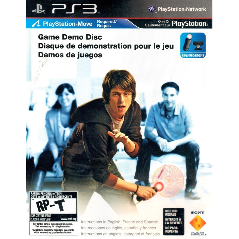 CD VIDEO GAME DEMO DISC MOVE PS3