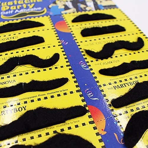 12 Bigode Falso Adesivo Festa Postiço Carnaval  Mustache Mario Luigi em Oferta na Shopee