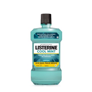 Antisséptico Bucal Listerine Cool Mint 1,5L em Oferta na Shopee