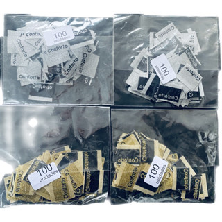 kit com 400 etiquetas 🏷️ conforto 200 dourada 200 prata em Oferta na Shopee