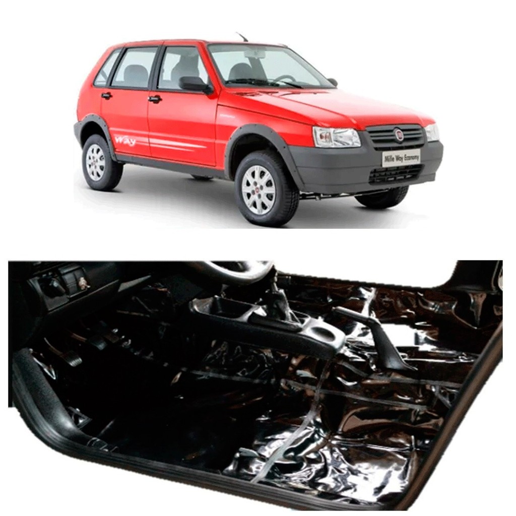 Tapete Carpete Assoalho Vinil Liso Fiat Uno Fire 99 Á 2013