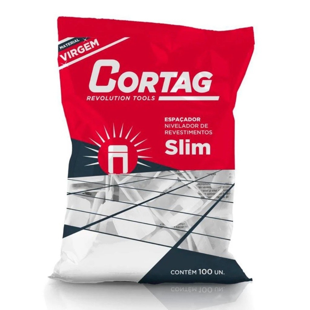 Espaçador Nivelador 2,0mm Slim 100 Peças - Cortag