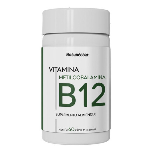 Vitamina B12 Metilcobalamina 60 Cápsulas Natunéctar