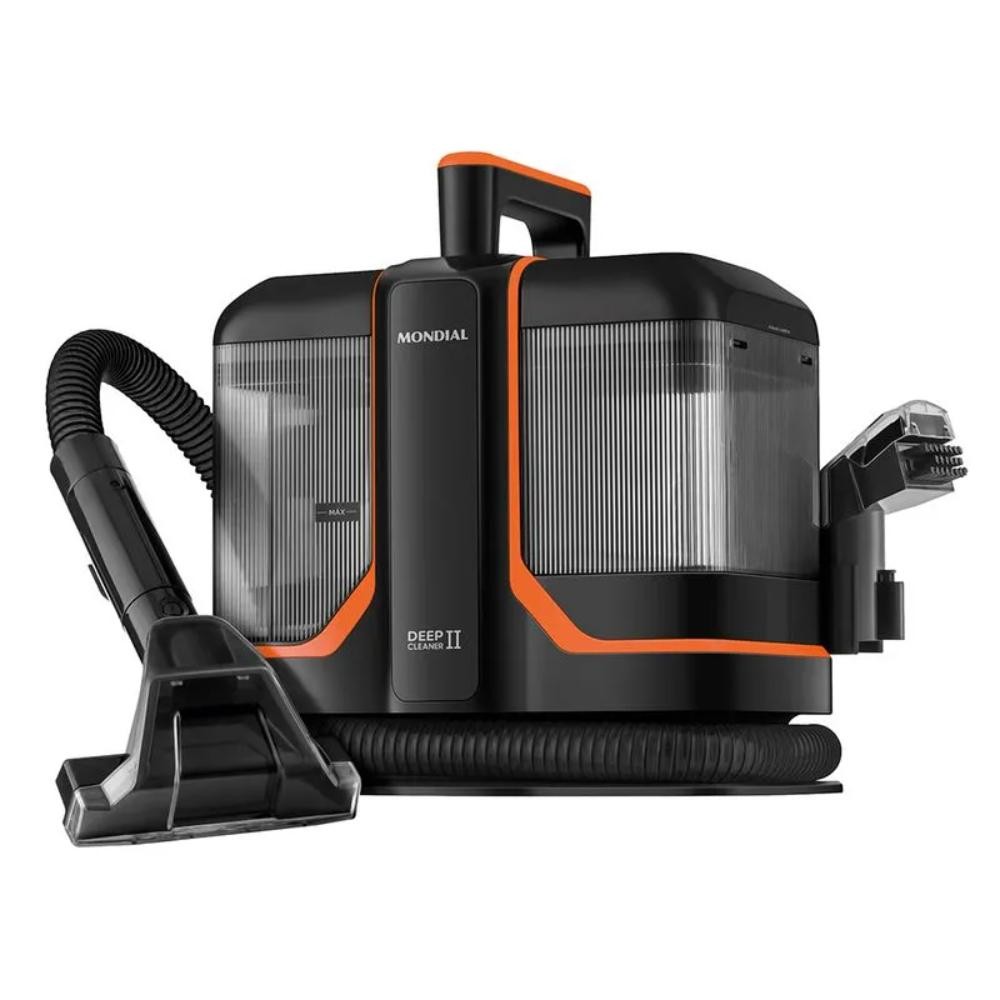 Extratora e Higienizadora Portátil Mondial Deep Cleaner II 1800W Preto/Laranja 220V - EXP-02-O em Oferta na Shopee