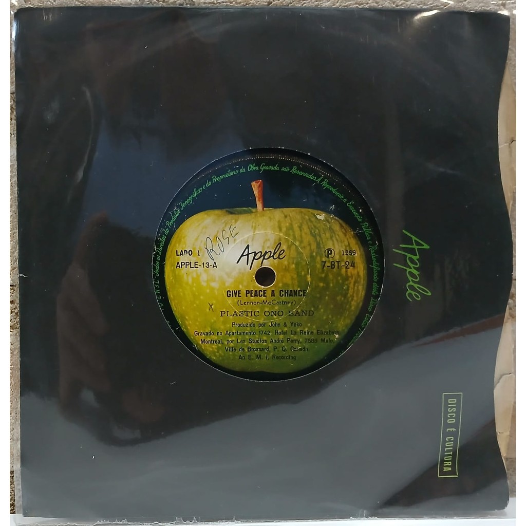Vinil Lp Compacto Plastic Ono Band Give Peace A Chance