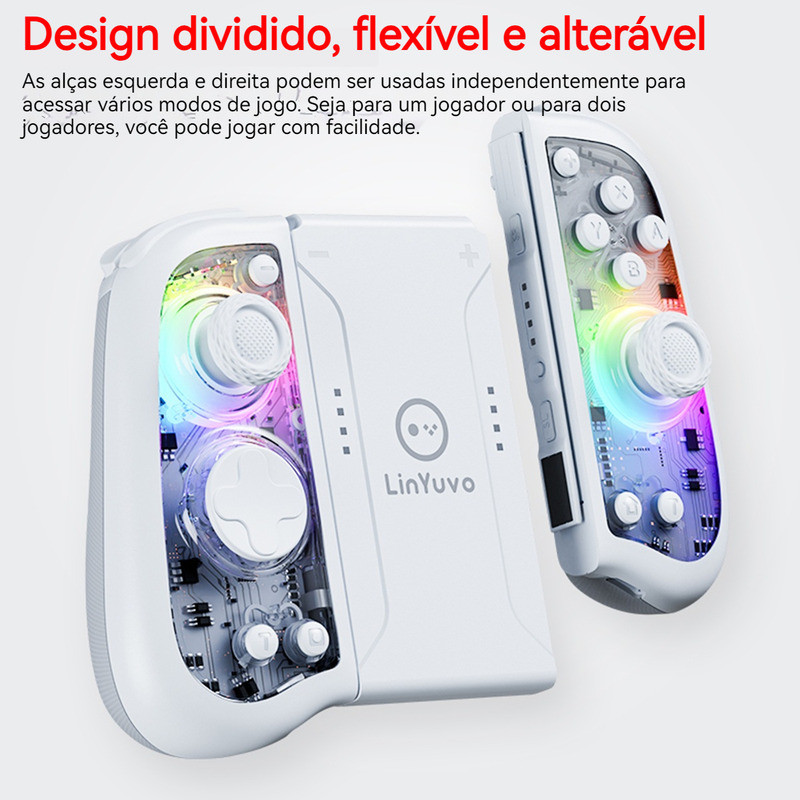 Controle Linyuvo Ks51 Com Balancim Hall Para Nintendo Switch