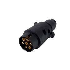 PLUG MACHO PRETO PARA CARRETINHA REBOQUE ENGATE