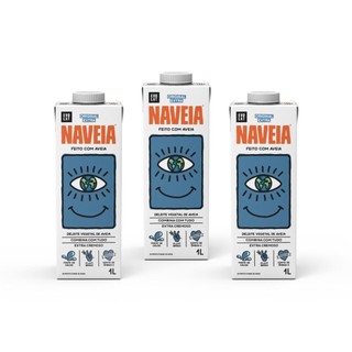 Kit 3x Bebida Vegetal Naveia Original Extra 1L em Oferta na Shopee
